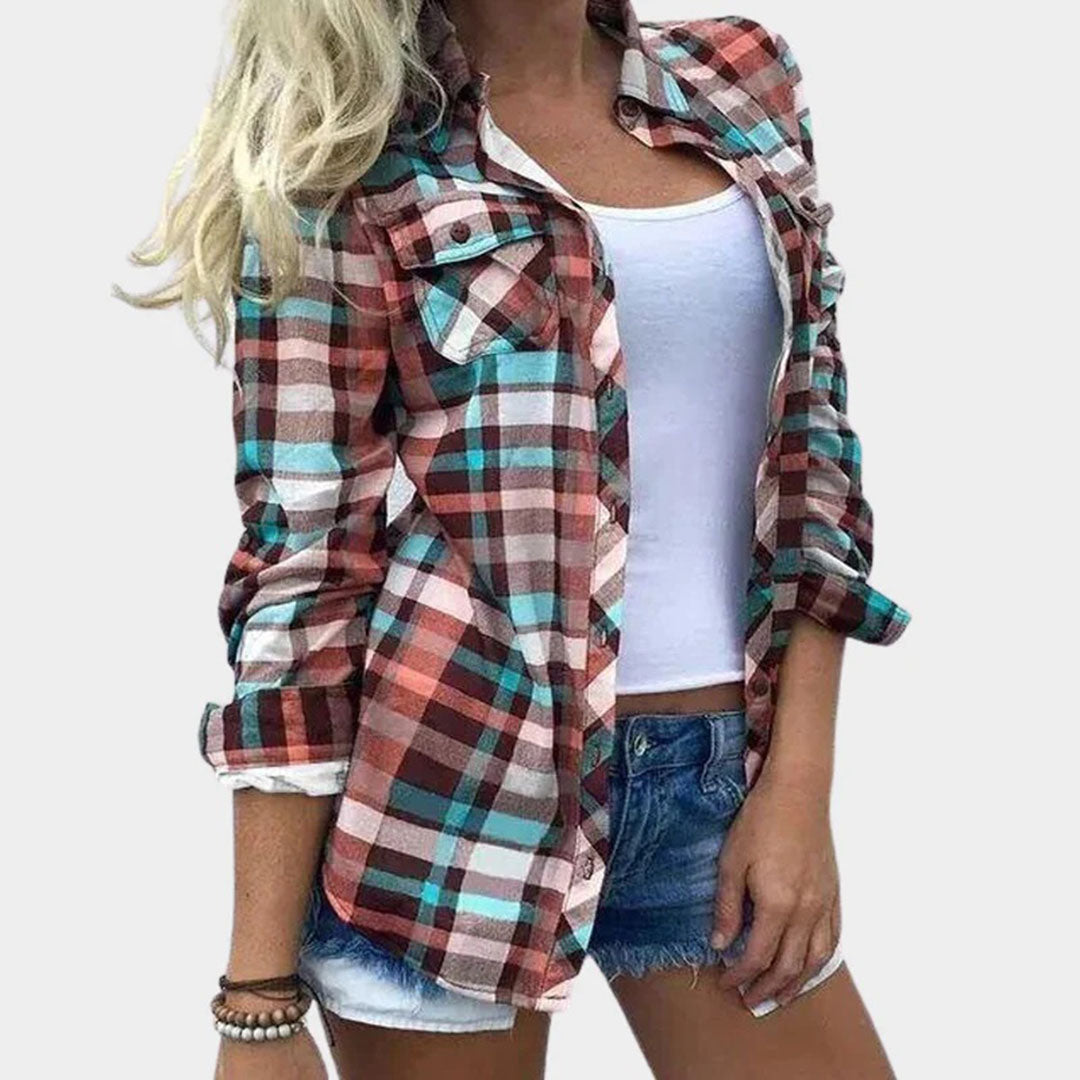 Levoire | Chemise Pour Femme Teintée De Manière Joyeuse Rosa Gitter