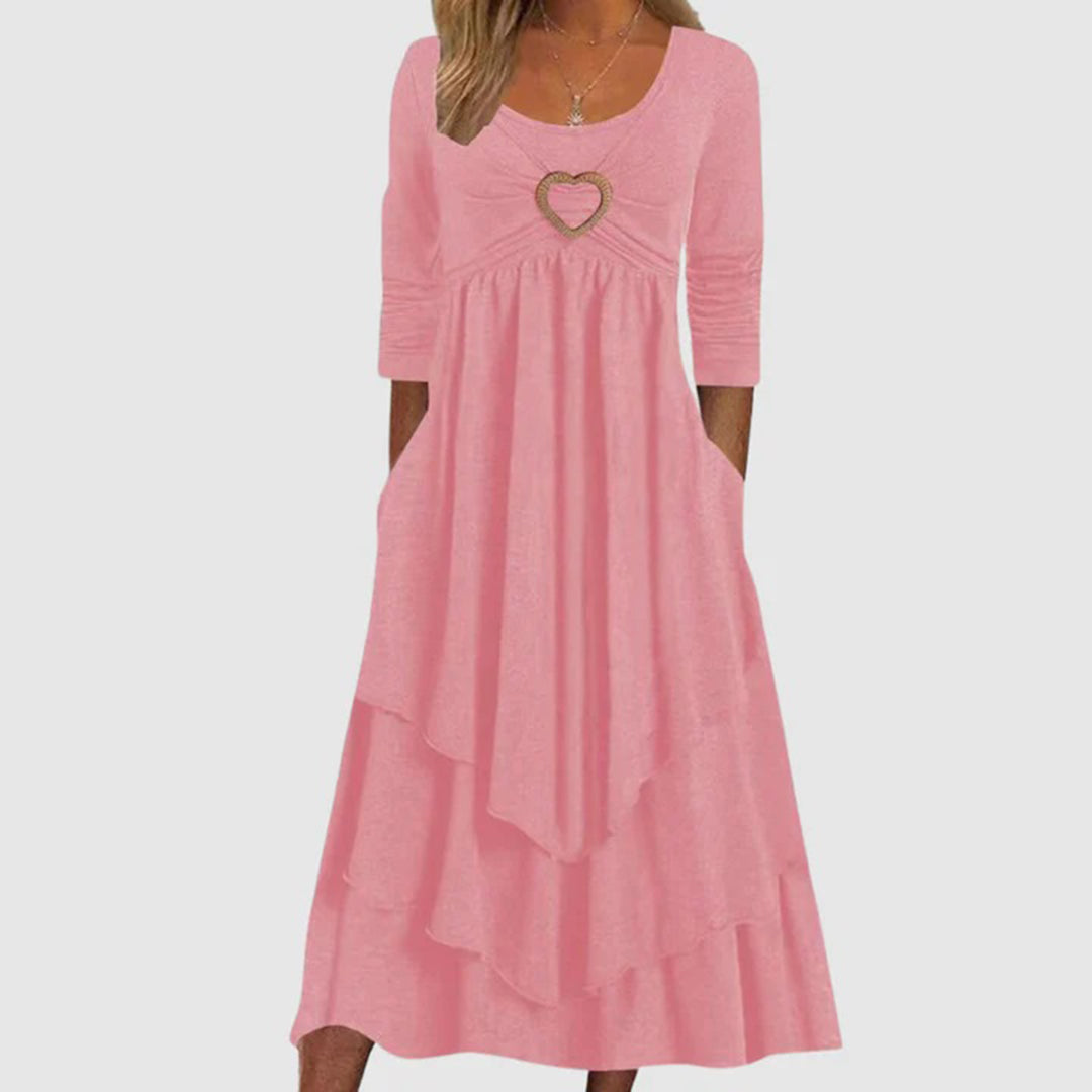 Levoire | Robe De Loisirs Élégante Pour Femmes Rosa