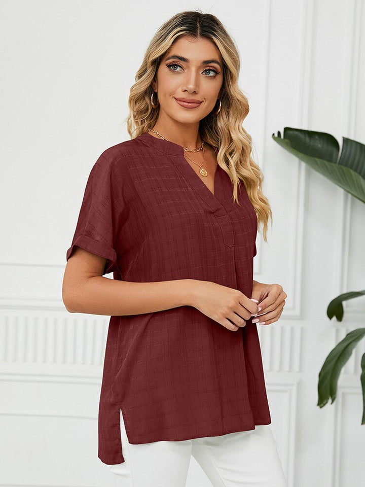 Levoire | Blouse Femme Basique - Article Mode 2024 Rouge