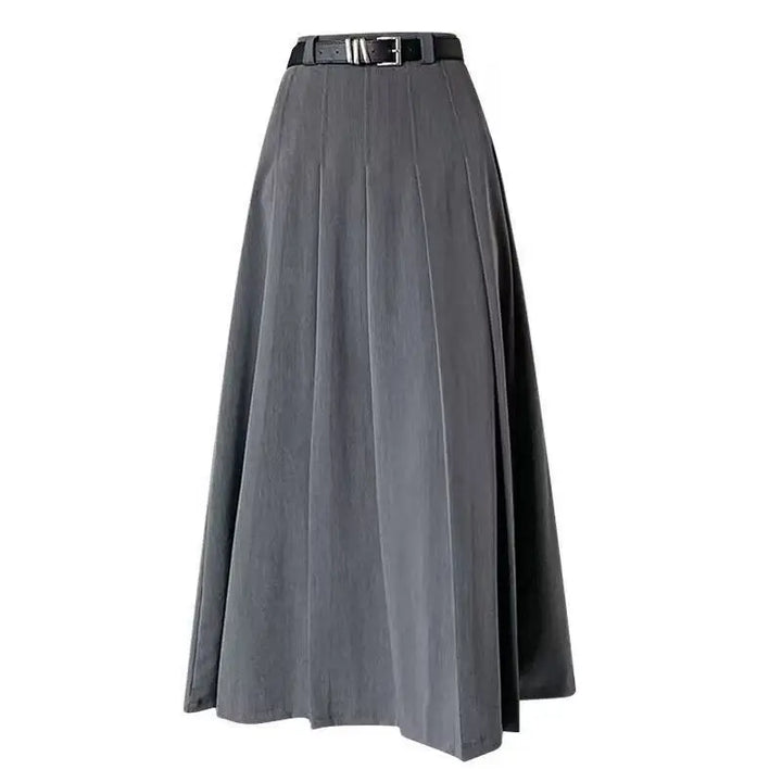 Levoire | Ceinture Taille Haute Jupe Longue Jupe Plissée