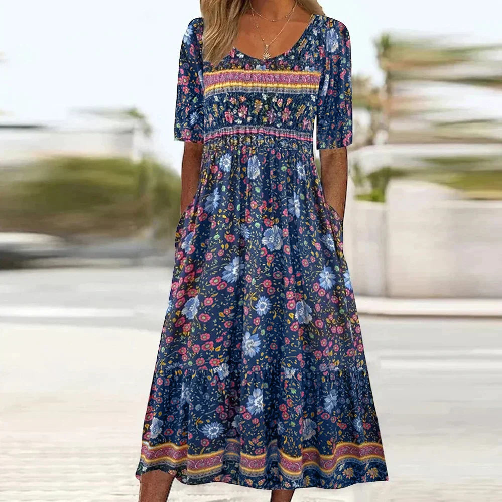 Levoire | Robe bohème Fleur de Minuit