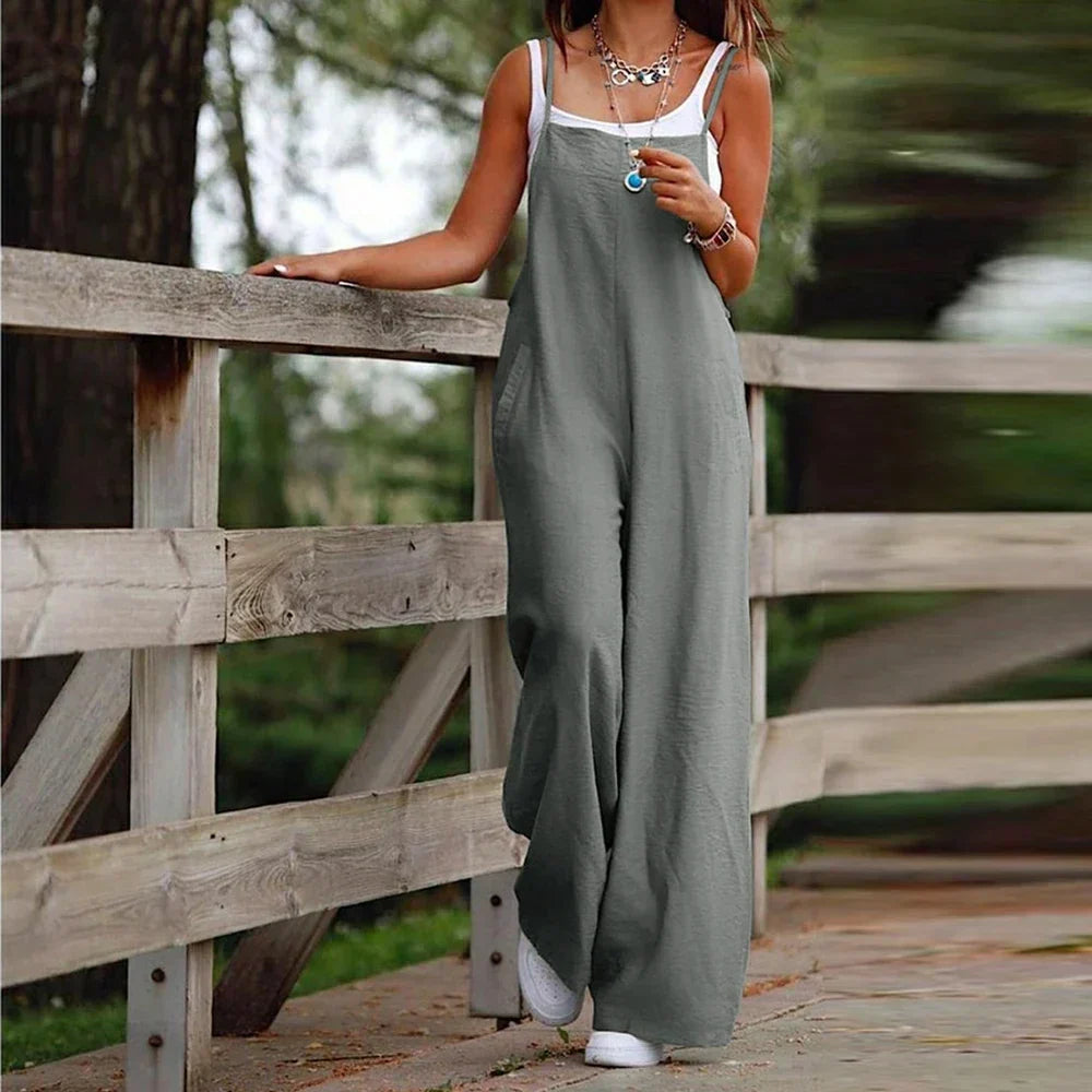 Levoire | Combinaison Confortable Et Style Pantalons Amples Femmes Gris