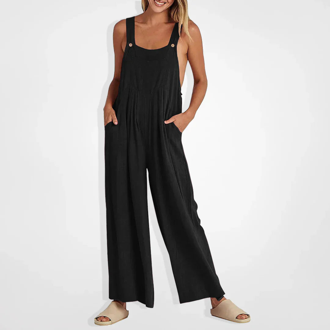 Levoire | Combinaisons femme jambes larges Noir