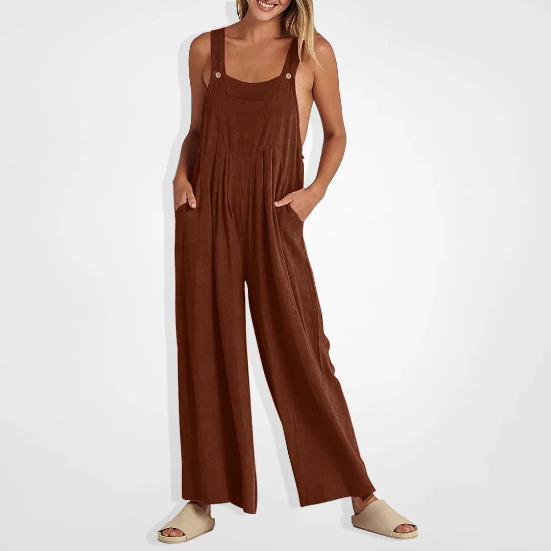 Levoire | Combinaisons femme jambes larges Marron foncé