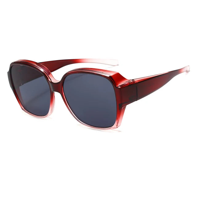 Levoire | Fit Sur Lunettes De Soleil Rouge Gris