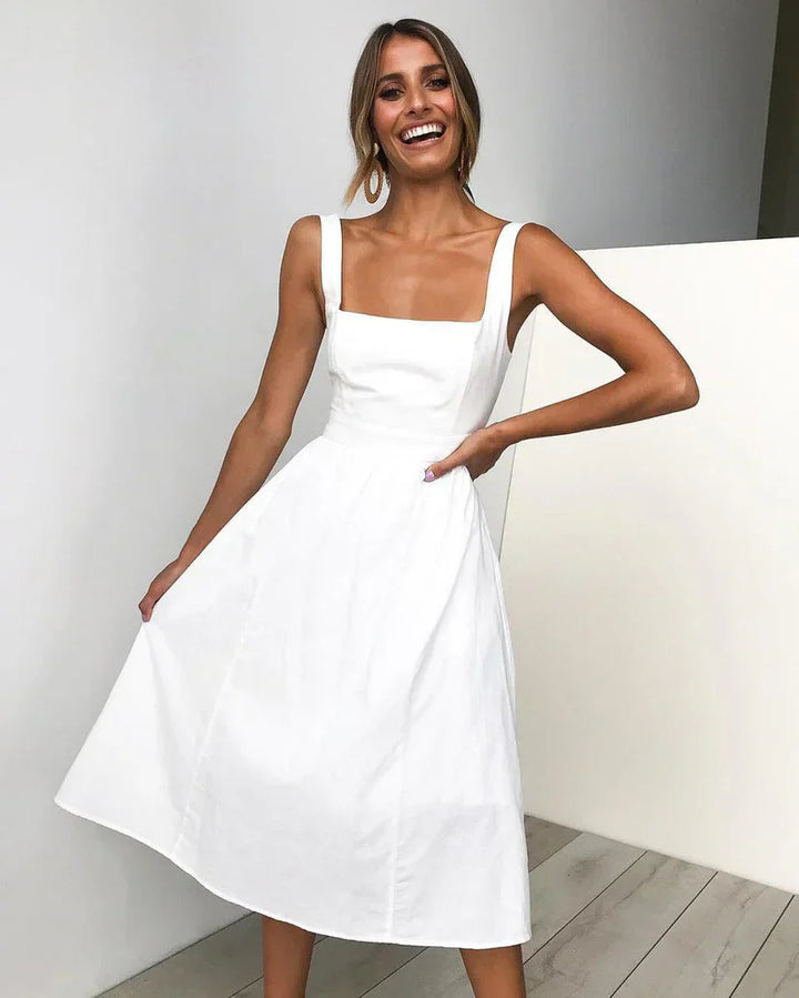 Levoire | Robe De Soirée Unie Blanc