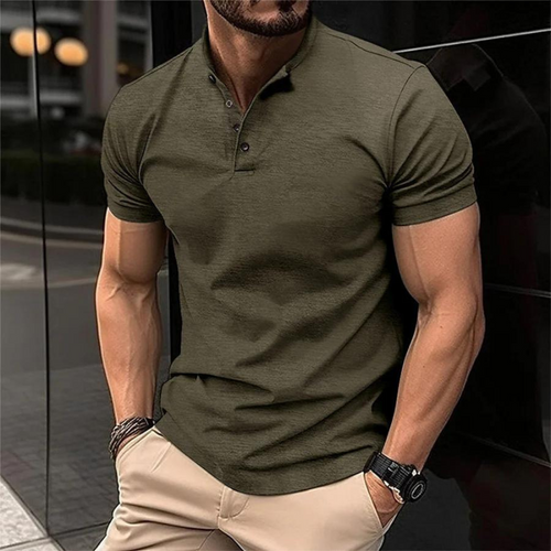 Levoire | Polo Shirt, Manches Courtes, Boutons, T-Shirt, Vêtements Pour Hommes