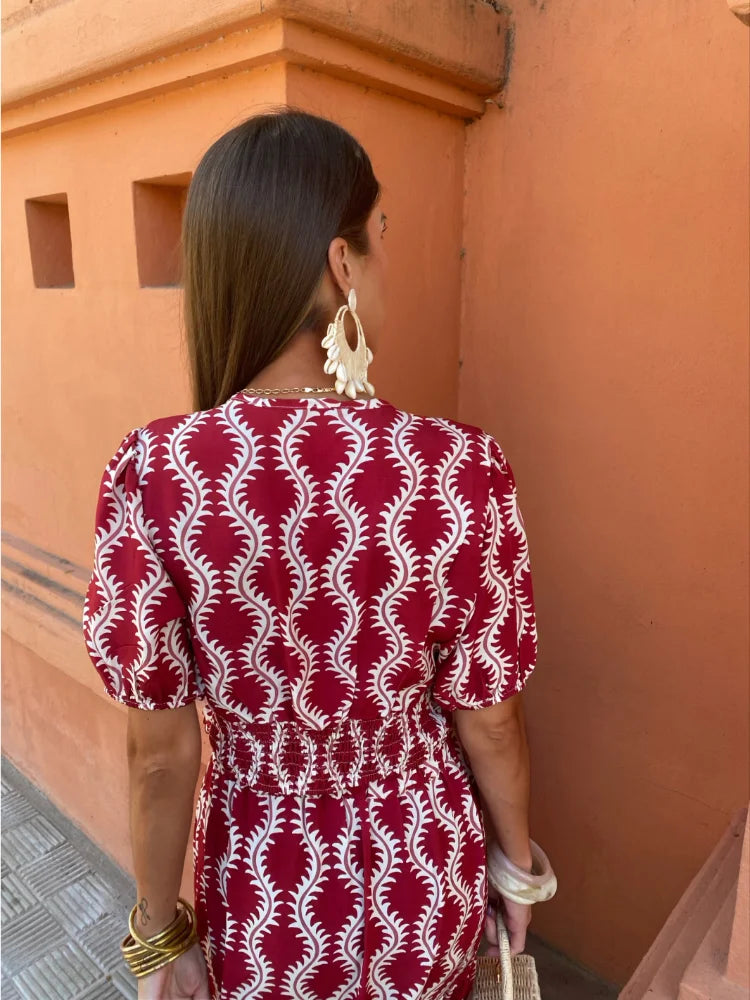 Levoire | Top Croisé Enveloppé Chic Décolleté En V Et Jupe Ensemble