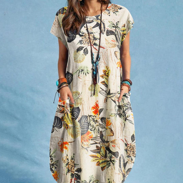 Levoire | Robe À Fleurs Avec Poches Pour Femmes