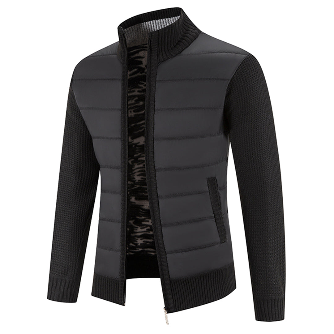 Levoire | Veste À Manches Longues Confortable Avec Zip Et Poches Noir