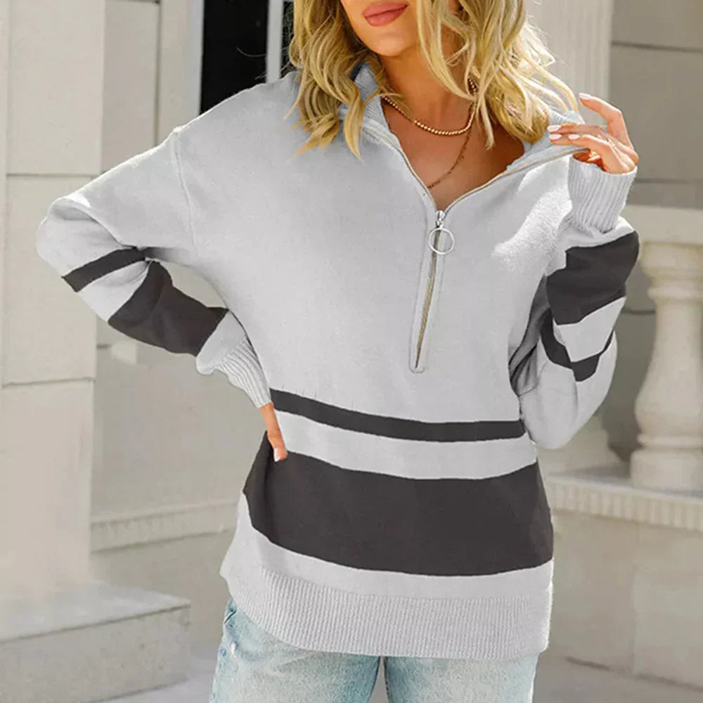 Levoire | Pull Décontracté Confortable Gris-Noir
