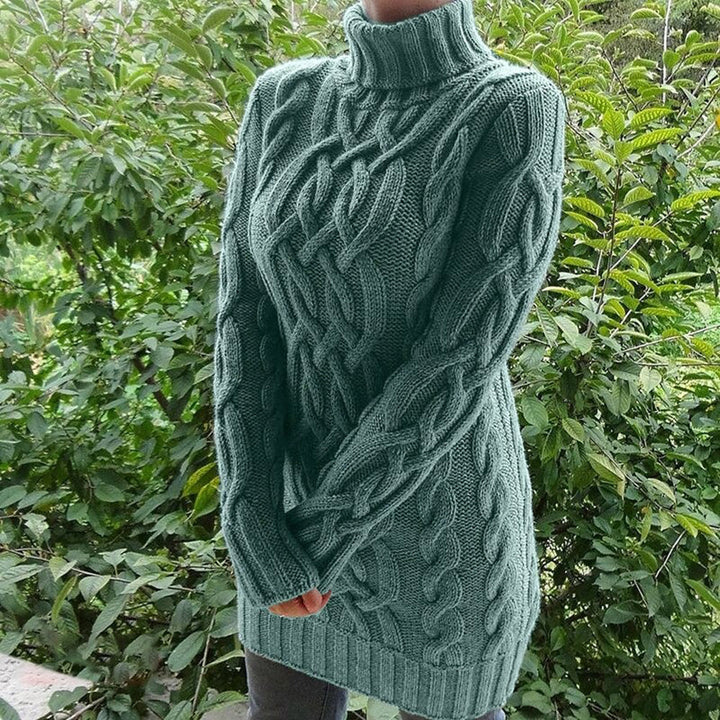 Levoire | Modèle de tricot à câble à manches longues Pylväsneule Vert