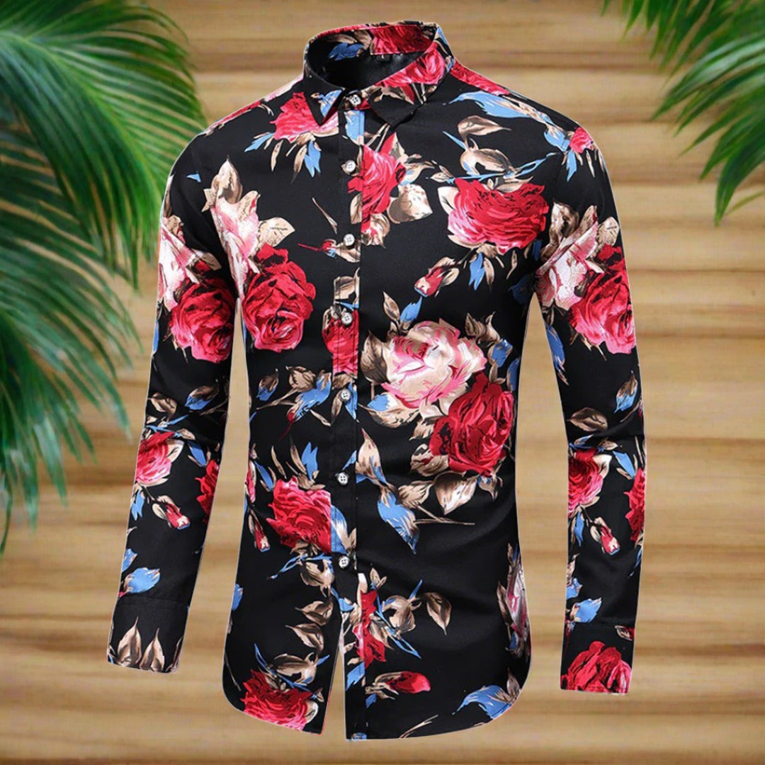 Levoire | Chemise Élégante À Motif Floral Nior