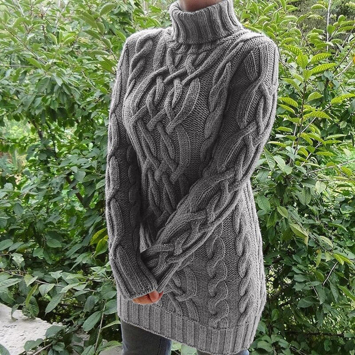 Levoire | Modèle de tricot à câble à manches longues Pylväsneule Gris