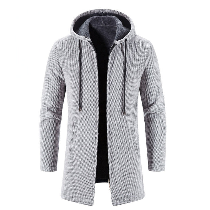 Levoire | Manteau Chaud Pour Hommes Avec Capuche Gris clair