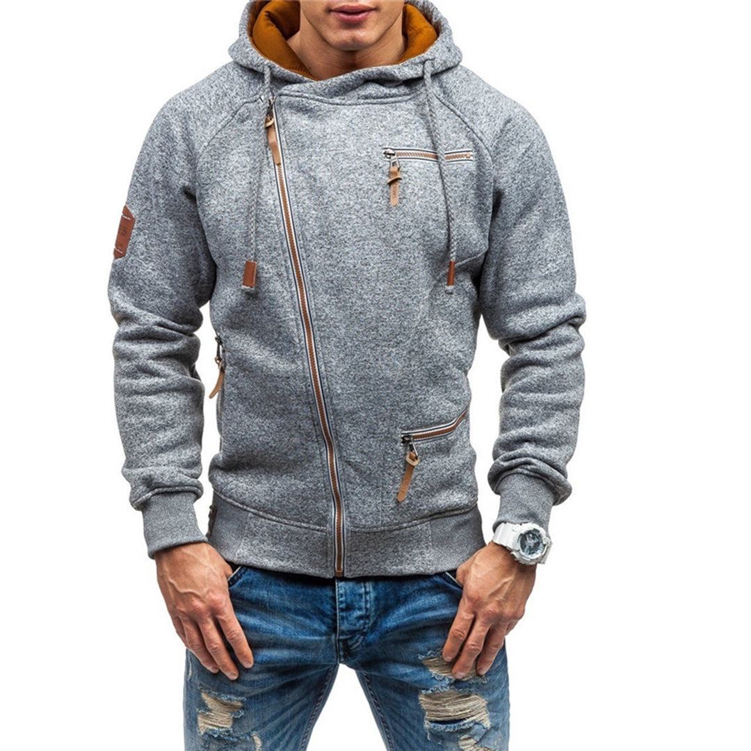 Levoire | Moderne De Printemps Veste À Capuche Pour Hommes Gris clair