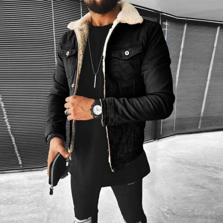 Levoire | Veste En Jean Élégante Noir