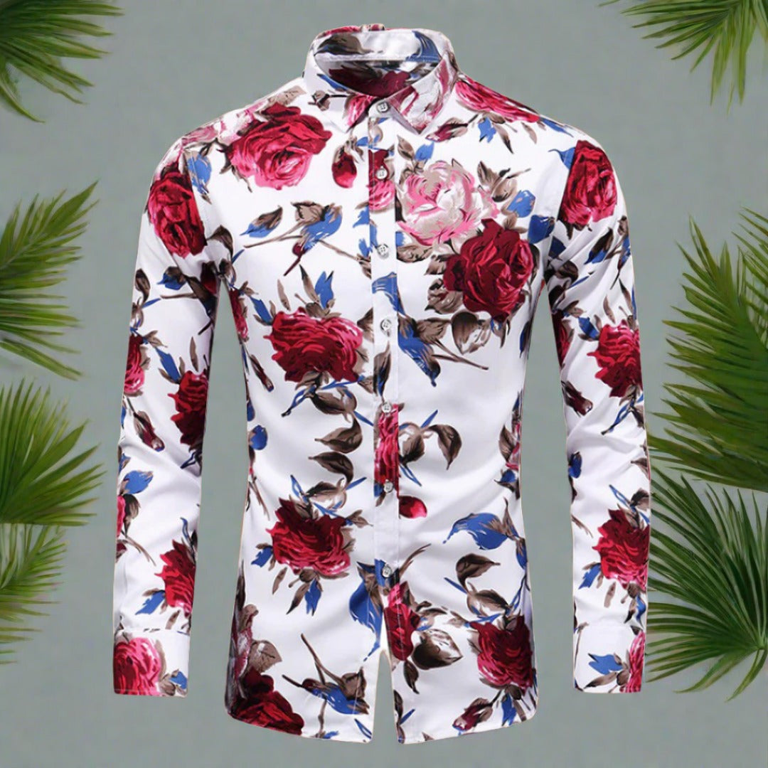 Levoire | Chemise Élégante À Motif Floral Pourrir