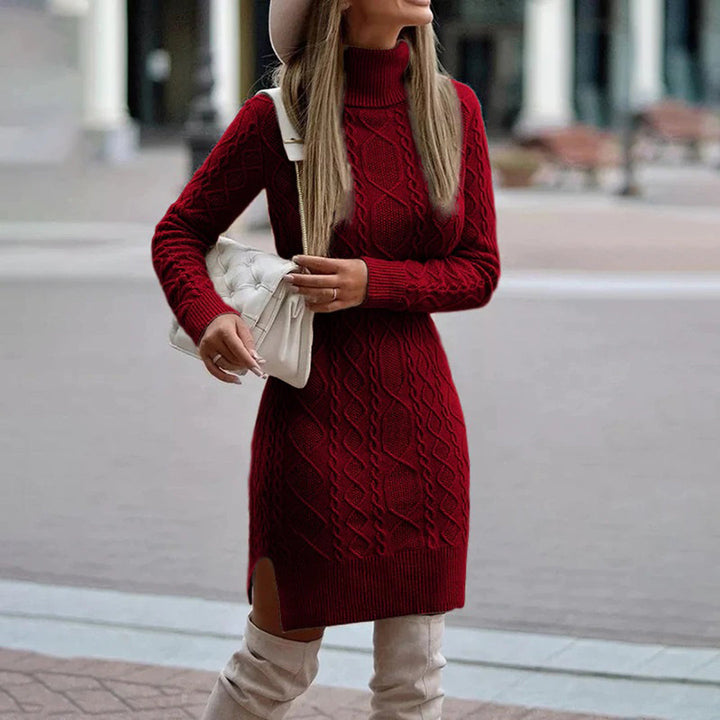 Levoire | Élégante Robe Bodycon À Manches Longues Rot