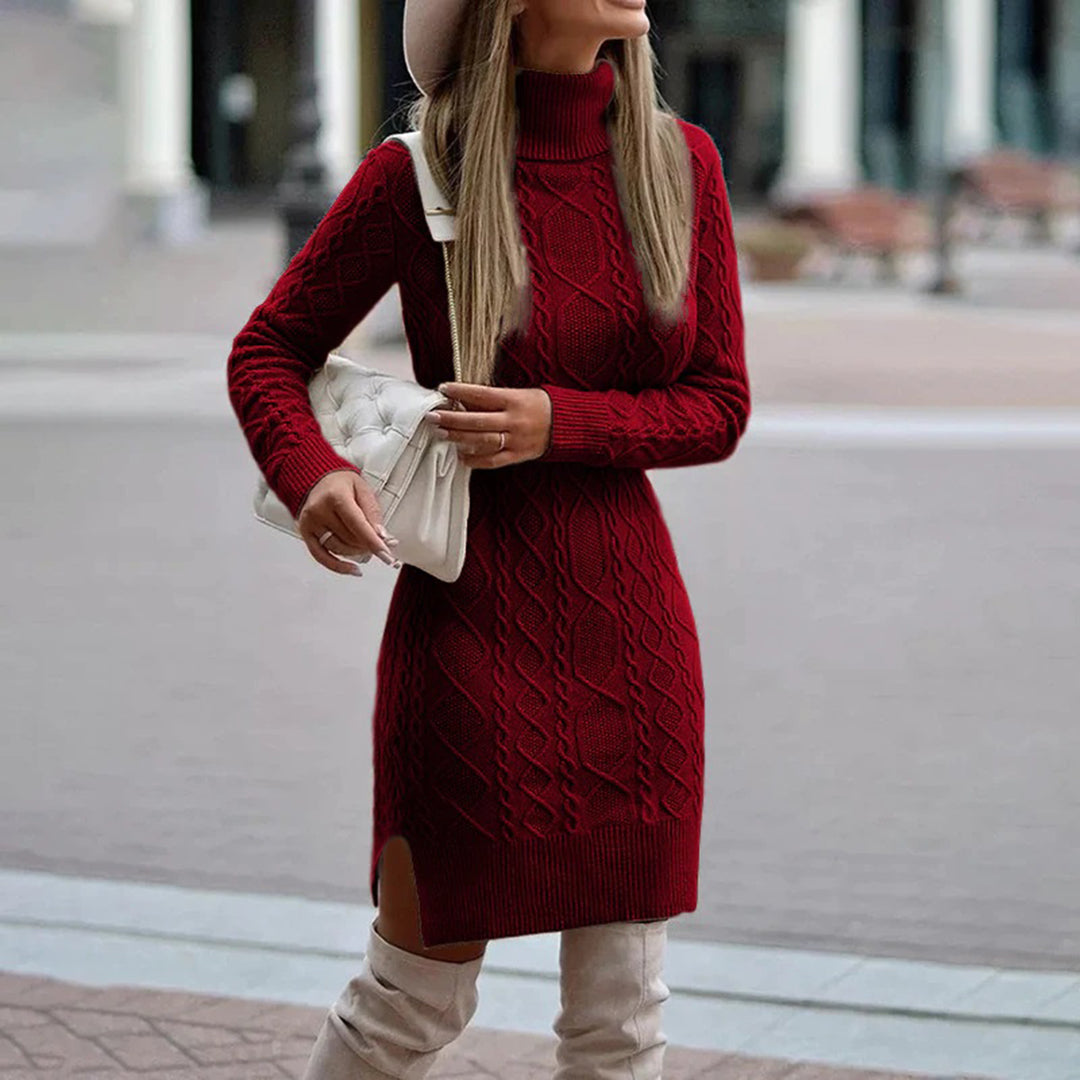 Levoire | Élégant Robe Bodycon à Manches Longues Rot