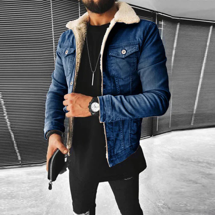 Levoire | Veste En Jean Élégante Bleu foncé
