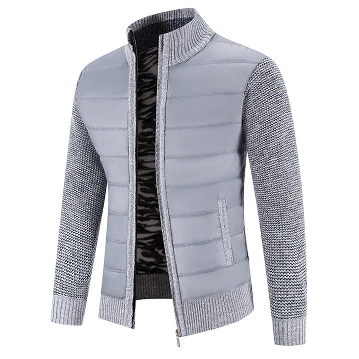Levoire | Veste À Manches Longues Confortable Avec Zip Et Poches Gris clair