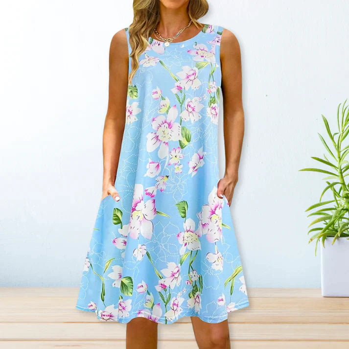 Levoire | Robe Loose Décontractée Bleu clair