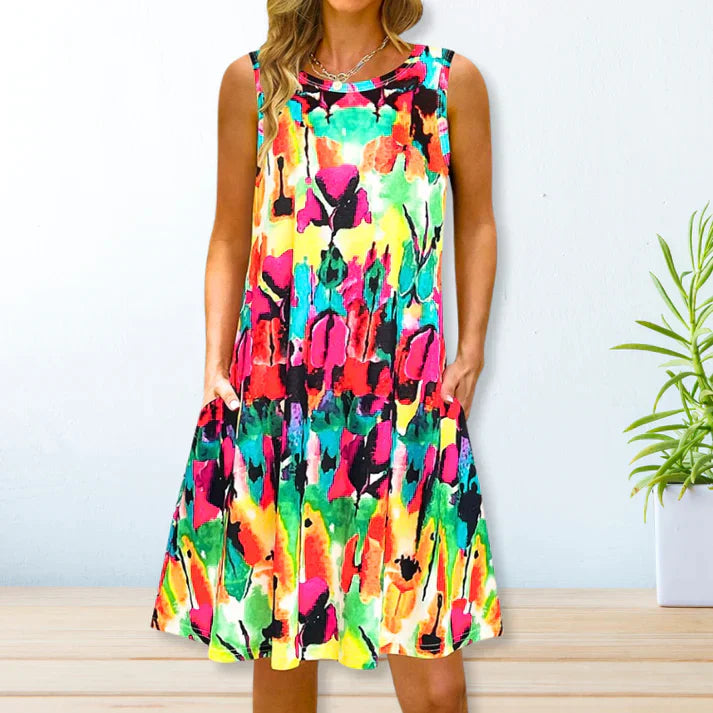Levoire | Robe Loose Décontractée Multicolore