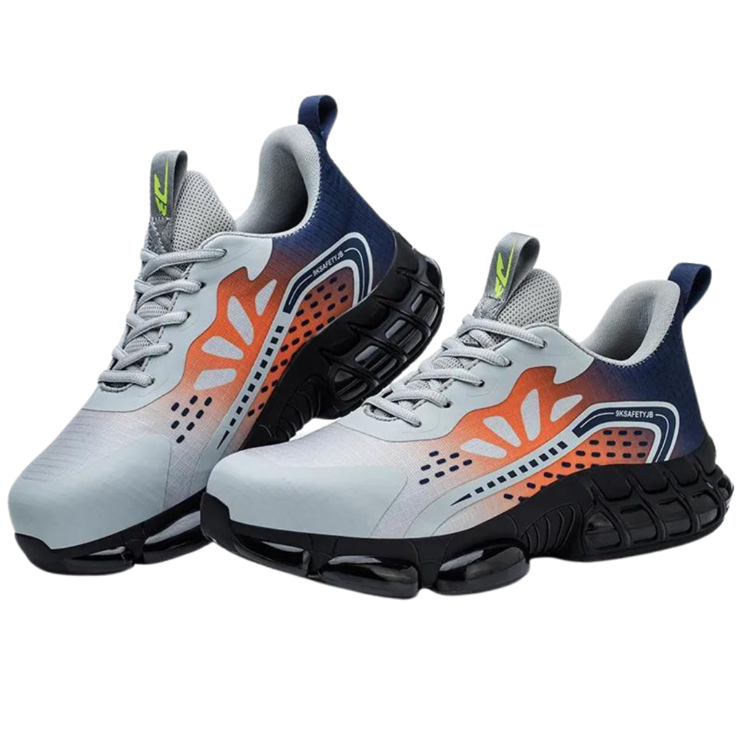 Levoire | Chaussures De Sécurité Futuristes Pour Hommes Avec Semelle 3D Orange