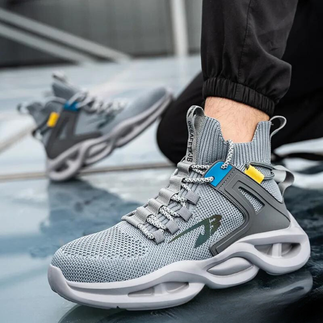 Levoire | Protecteurs De Demi-Taille Chaussures De Sécurité Avec Semelle Et Cheville Renforcées Pour Hommes Gris