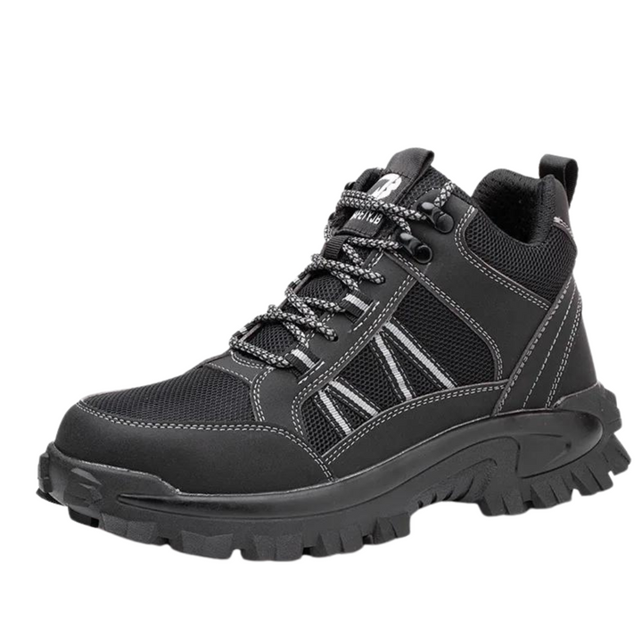 Levoire | Basses Chaussures De Sécurité Confortables Pour Hommes À Semelle Épaisse Noir