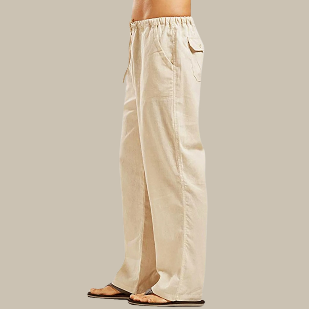 Levoire | Pantalons D'Été En Tissu Élégants Pour Hommes kaki