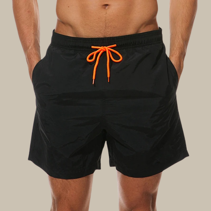 Levoire | Short De Bain Décontracté Pour Hommes À Séchage Rapide, Avec De L'Élasticité noir
