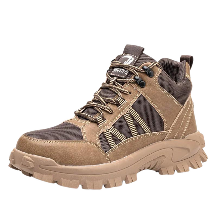 Levoire | Basses Chaussures De Sécurité Confortables Pour Hommes À Semelle Épaisse Braun