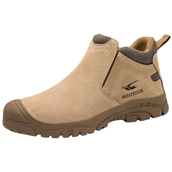 Levoire | Chaussures De Sécurité Confortables Sans Lacets Pour Hommes Khaki