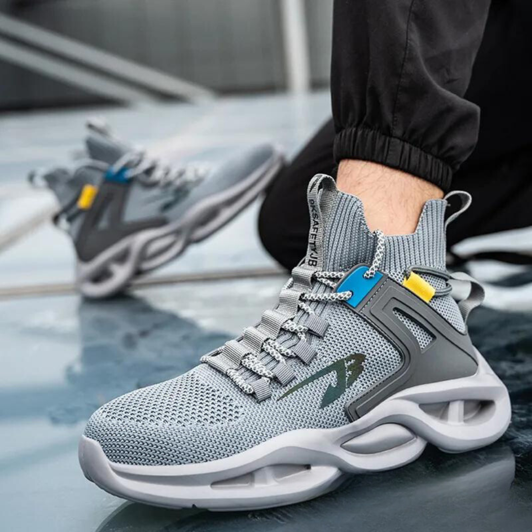 Levoire | Chaussures De Sécurité Futuristes Avec Semelle 3D Pour Hommes Gris