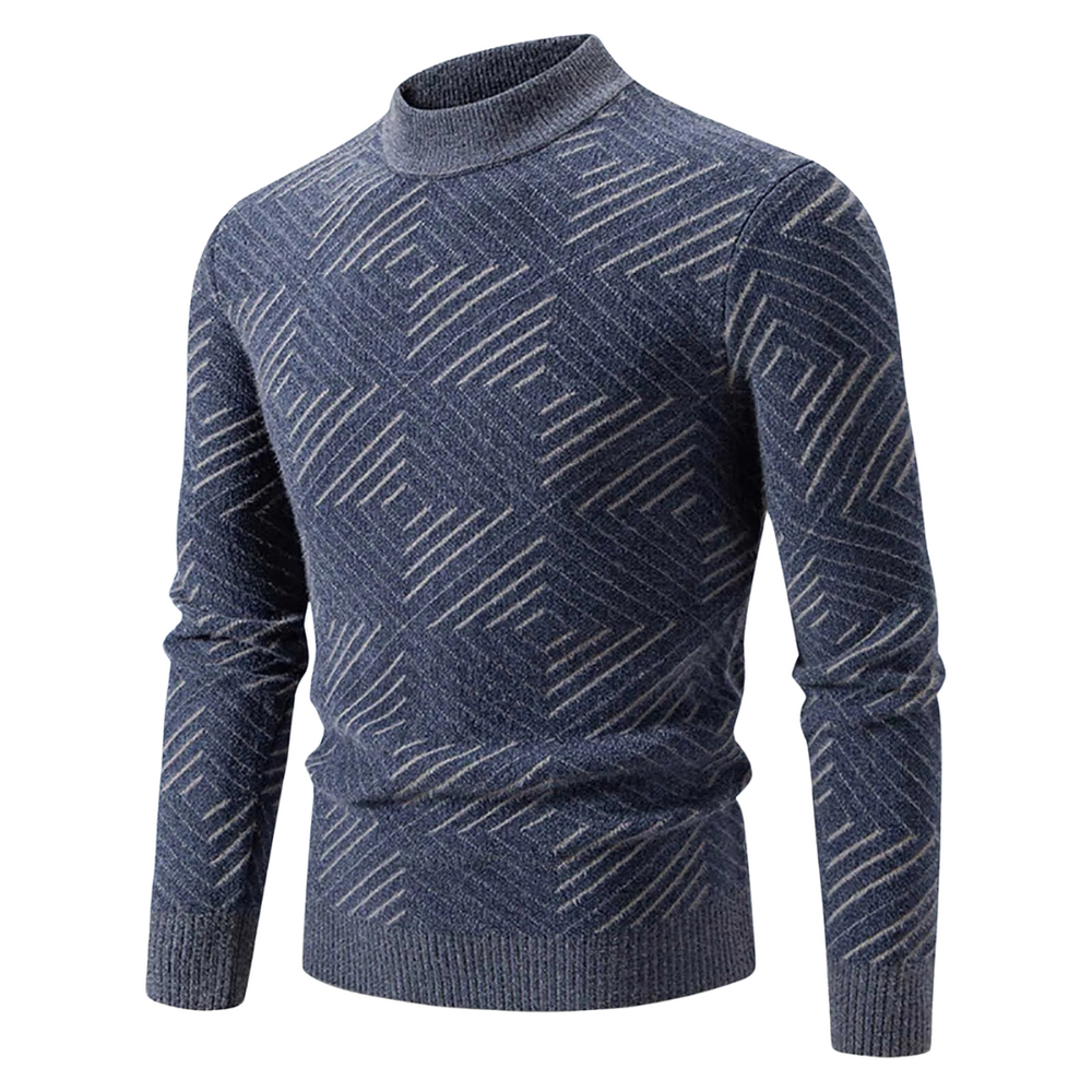 Levoire | Slim Model Round Neck Long Sleeve Sweater For Comfort Émeraude