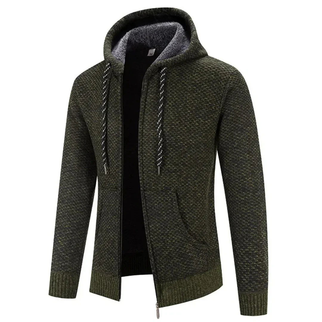 Levoire | Veste Longue À Manches Avec Capuche Et Poches Armée vert