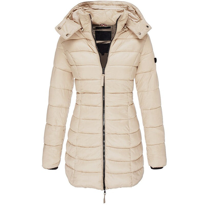 Levoire | Doudoune hiver doublée pour femmes avec capuche Khaki