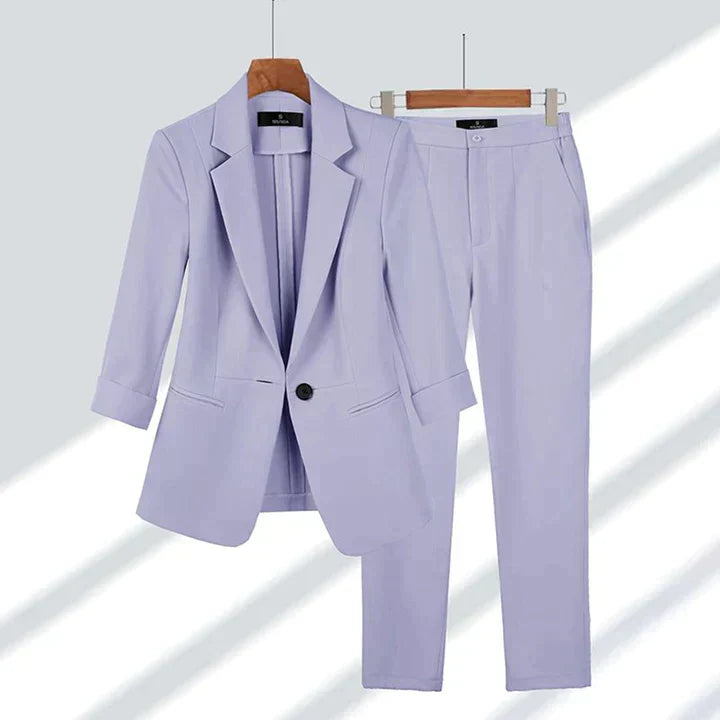 Levoire | Set Chic Avec Top Et Pantalon Lilas