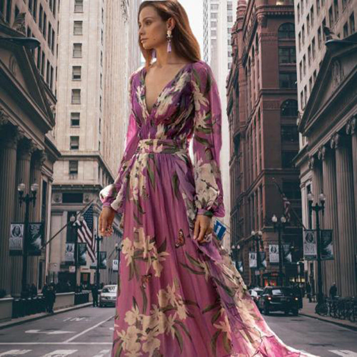 Levoire | Robe maxi élégante de haute qualité pour femmes Violet