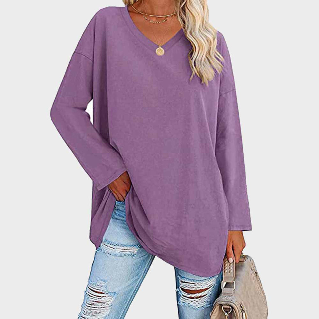 Levoire | Pullover Décontracté À Manches Longues Lila