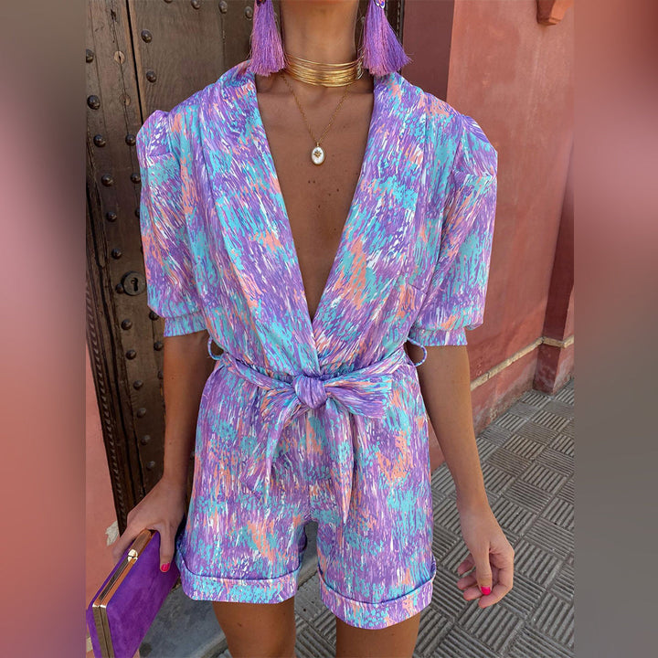 Levoire | Intemporel et élégant combishort Violet