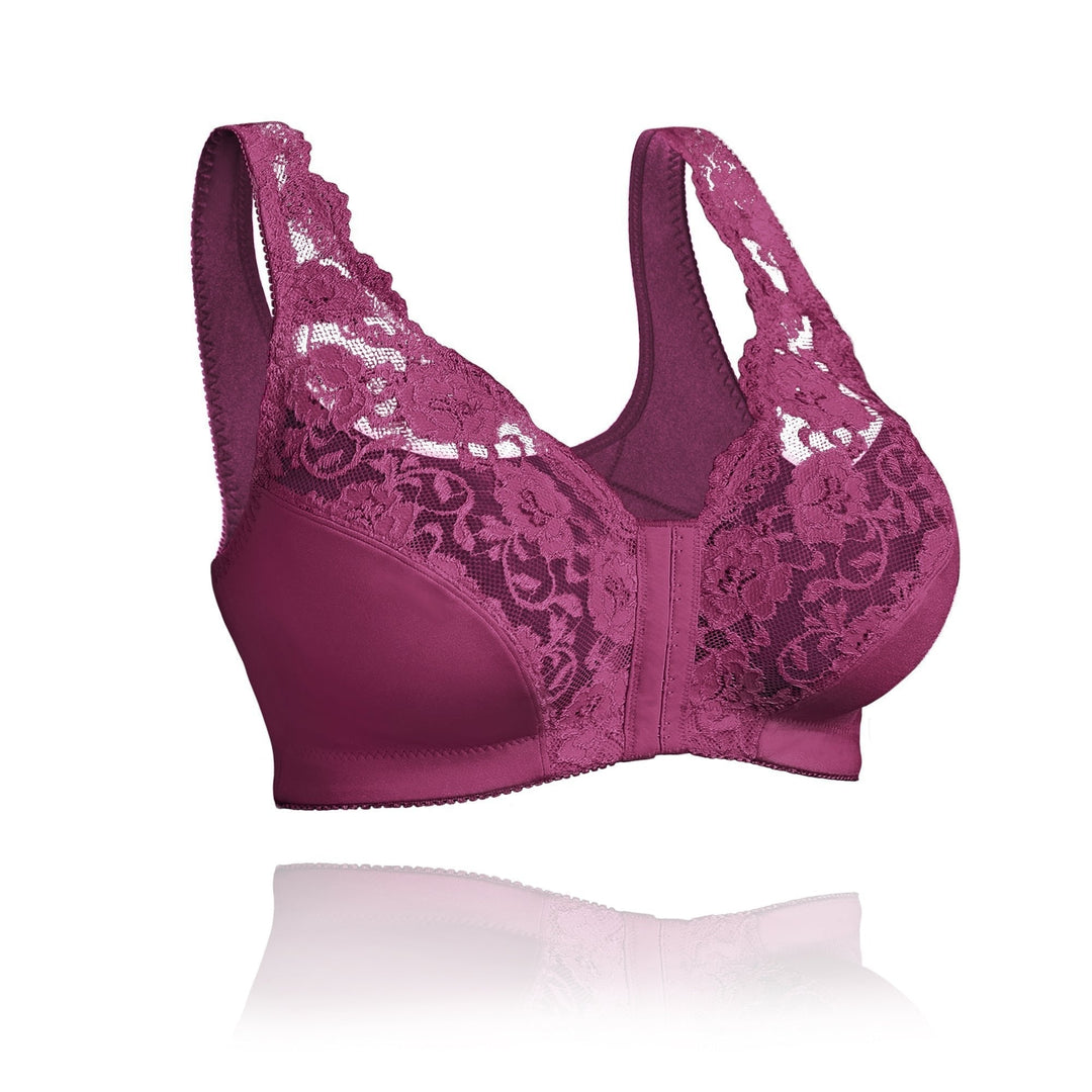 Levoire | Brassage Confortable Sans Fil En Dentelle Avec Ouverture Frontale Lila