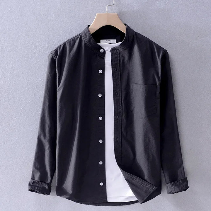 Levoire | Chemise En Coton Elegant Hommes Noir