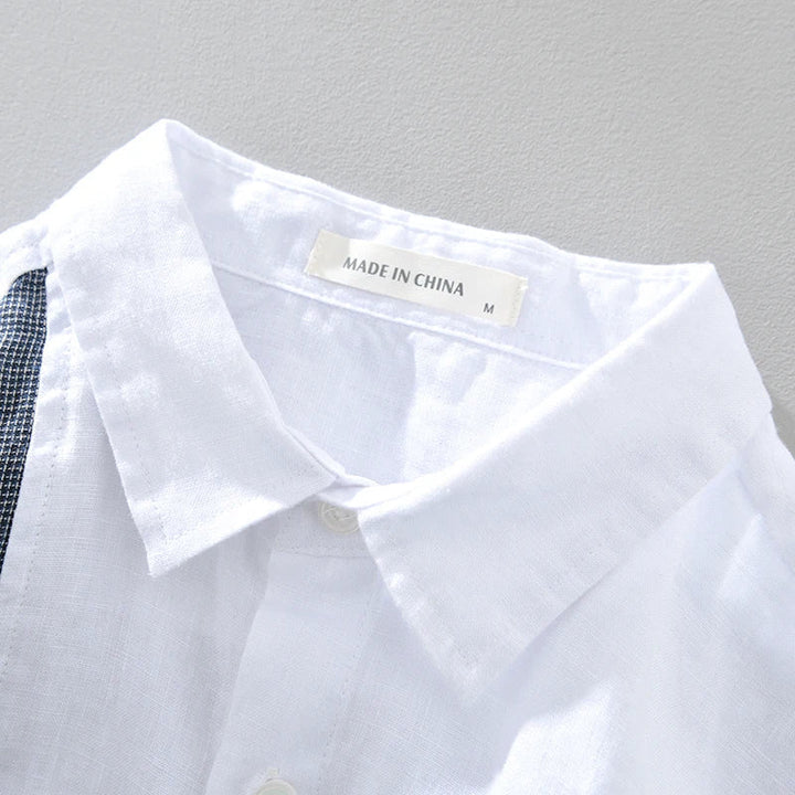 Levoire | Chemise En Lin Patched Hommes