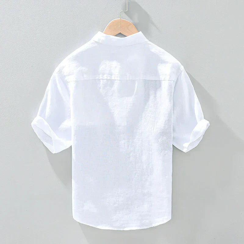 Levoire | Chemise En Lin Patched Hommes