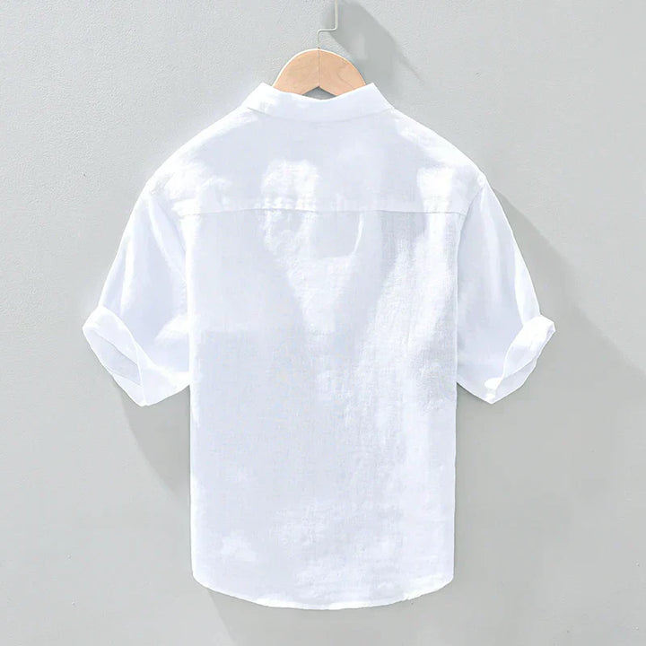 Levoire | Chemise En Lin Patched Hommes