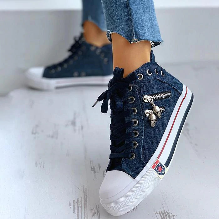 Levoire | Baskets Tendance Confortables Pour Femmes Bleu foncé
