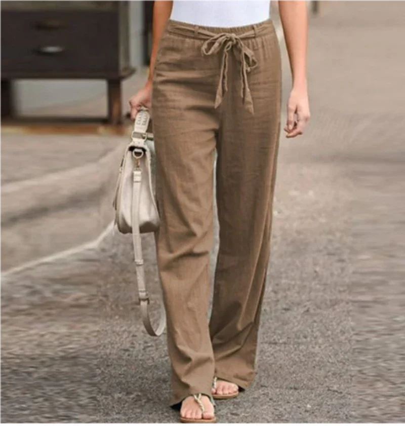 Levoire | Pantalon Décontracté Haut De Gamme Pour Femme Brun
